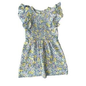 Copper Key Floral Linen Dress 6